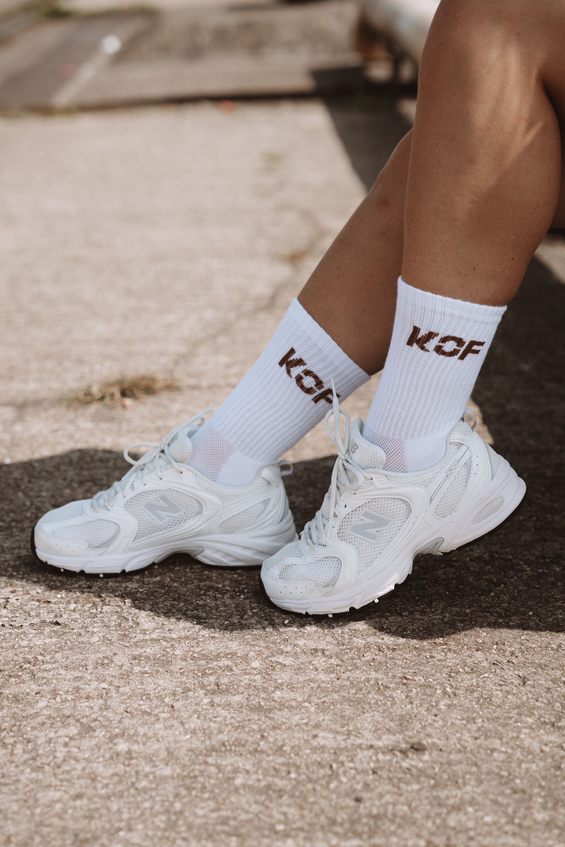 KOF Unisex Socks with beige title OEKO-TEX®