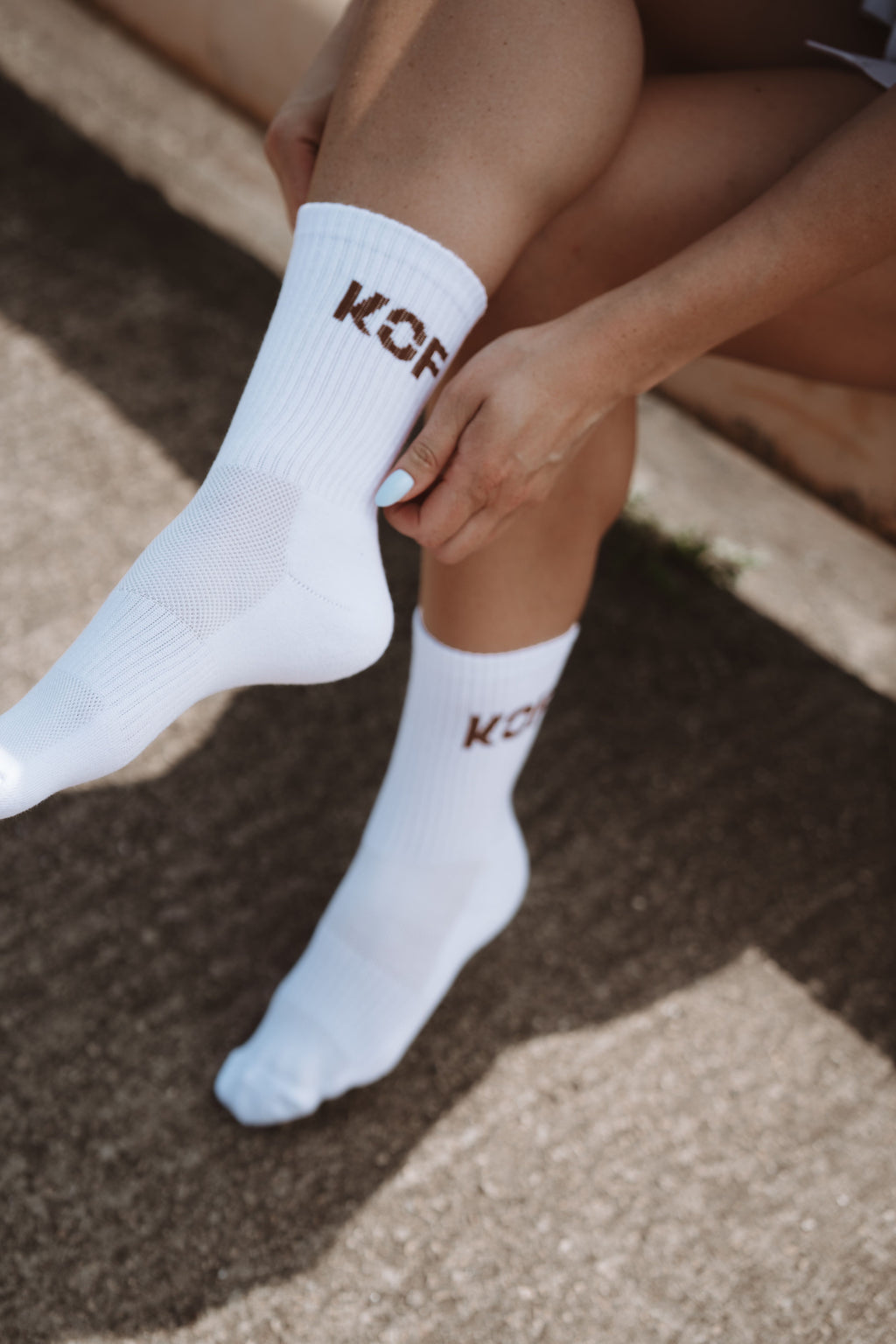 KOF Unisex Socks with beige title OEKO-TEX®