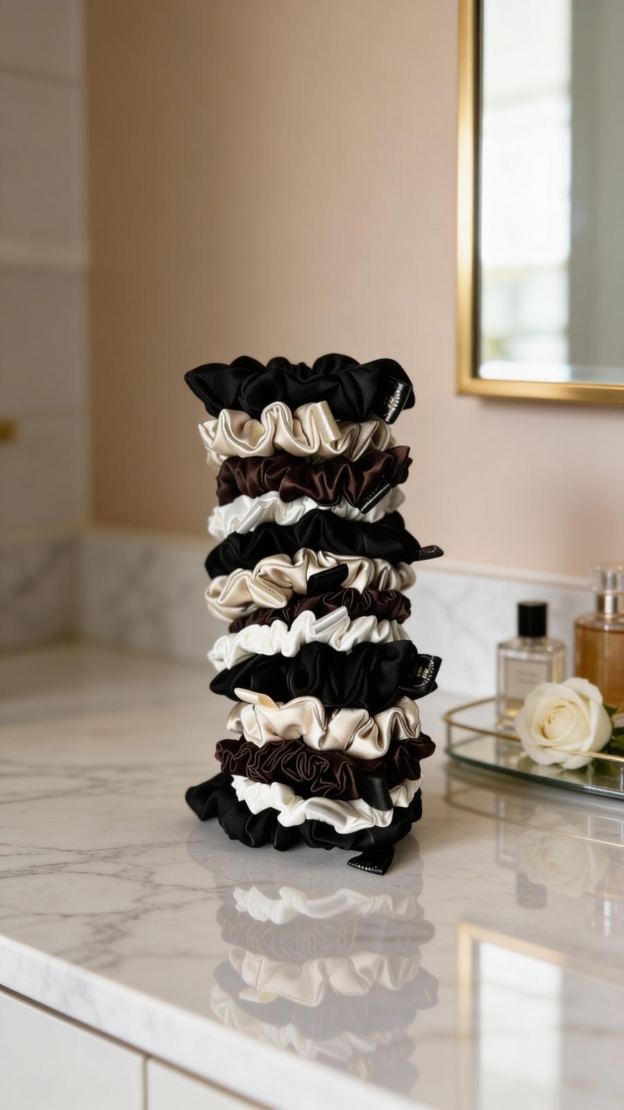 KOF socks paired with the Lace On Me Lingerie satin hair band