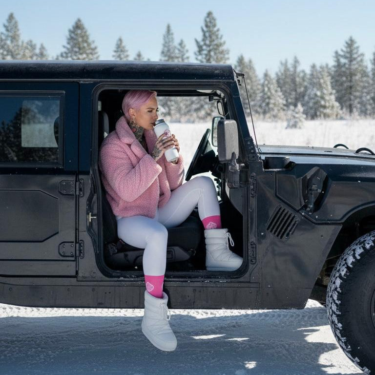 KOF Unisex Socks PINK OEKO-TEX®