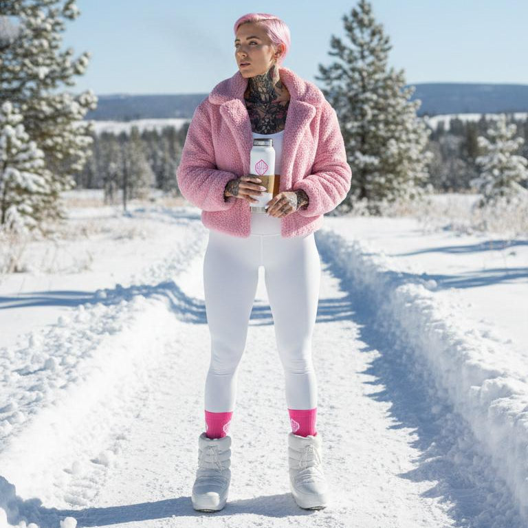 KOF Unisex Socks PINK OEKO-TEX®