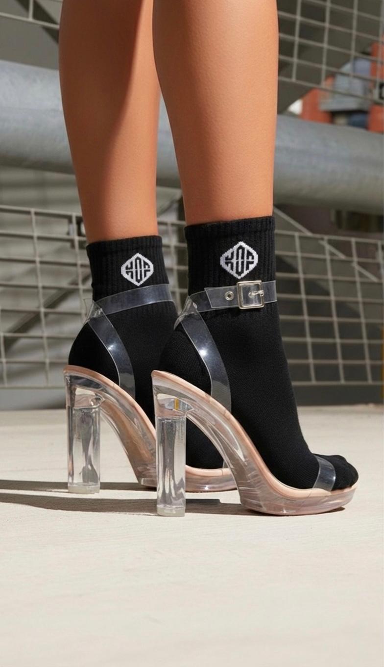 KOF Unisex Socks BLACK OEKO-TEX®